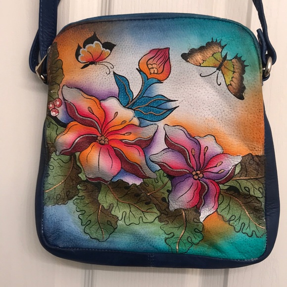 Biacci Handbags - Authentic Biacci hand painted genuine leather bag